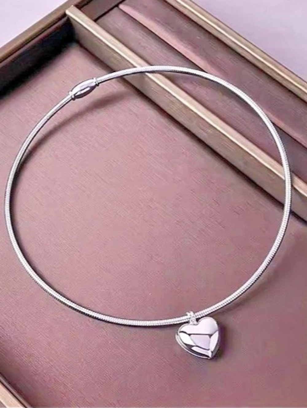 Silver Heart Pendant Necklace